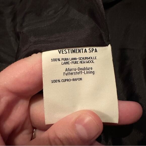 Giorgio Armani Wool Dark Gray Single Button Double Breasted Blazer Sz 40 - Picture 7 of 10